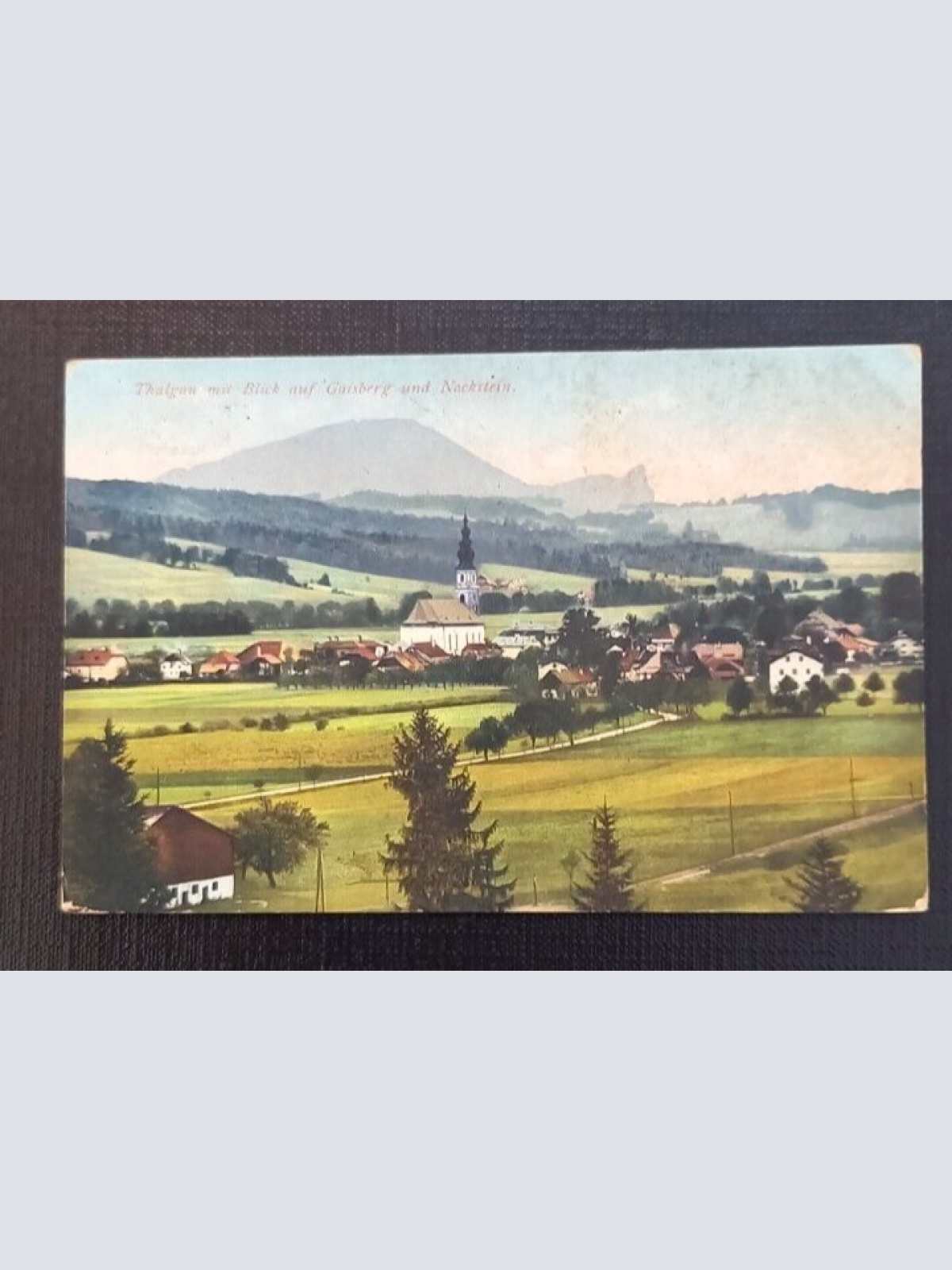 Salzburg Thalgau mit Blick auf Gaisberg und Nockstein 600755A grA