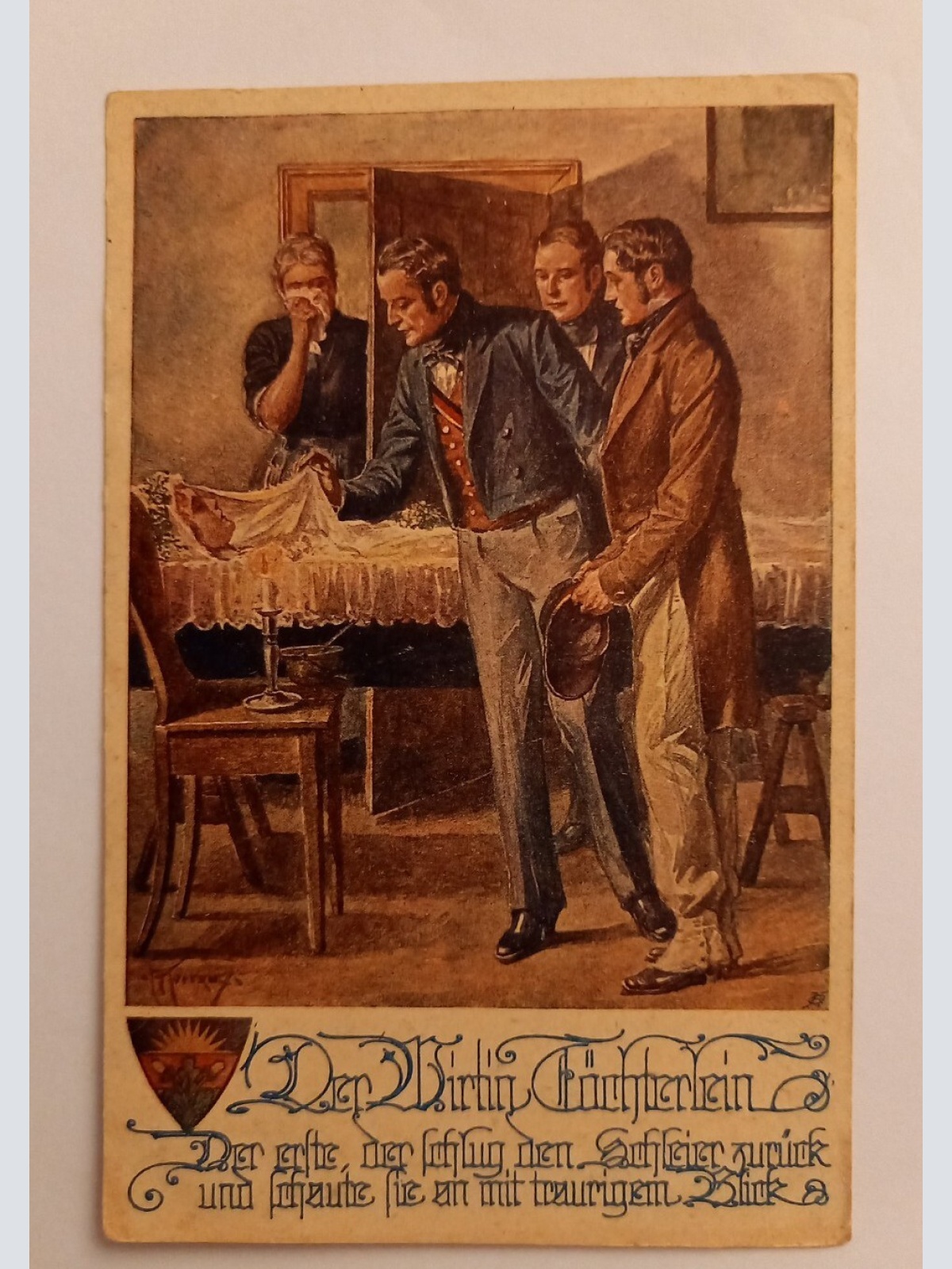 Künstlerkarte, Der Wirtin Töchterlein Deutscher Schulverein 500095A  gr D