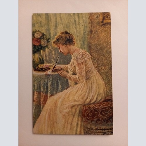 Künstlerkarte, An ihn Chmilewsky  500097A gr D