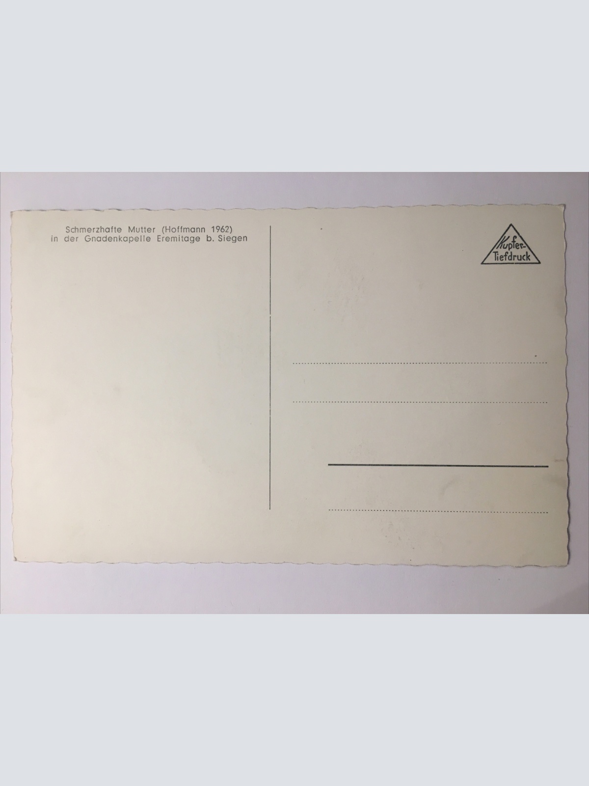 Schmerzhafte Mutter in der Gnadenkapelle Eremitage b. Siegen 664