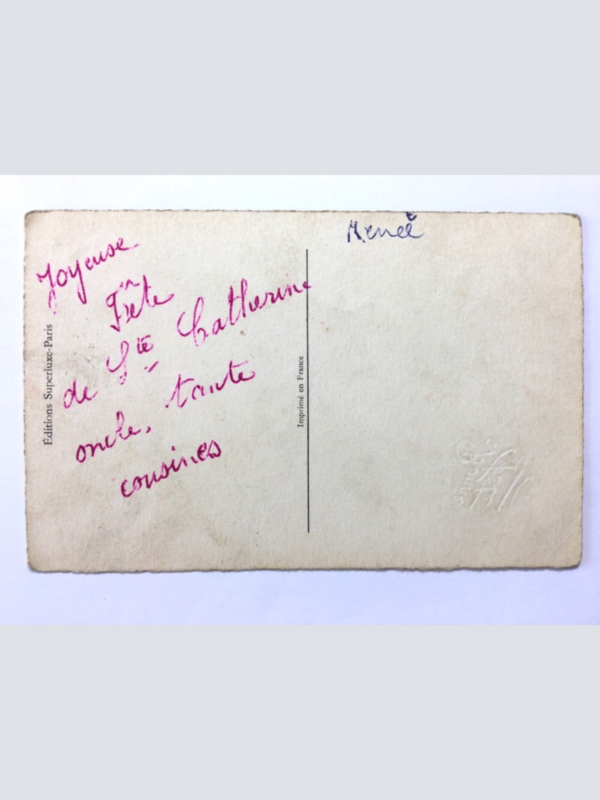 Bonne Fete - Alles Gute zum Geburtstag - Rosenstrauß - Künstlerkarte 110080 TH