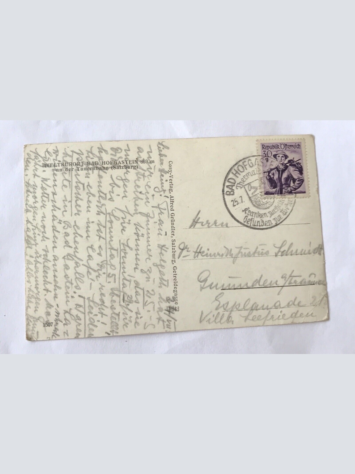 AK, Bad Hofgastein, Graukogel, Goldberggruppe (110252 BW)