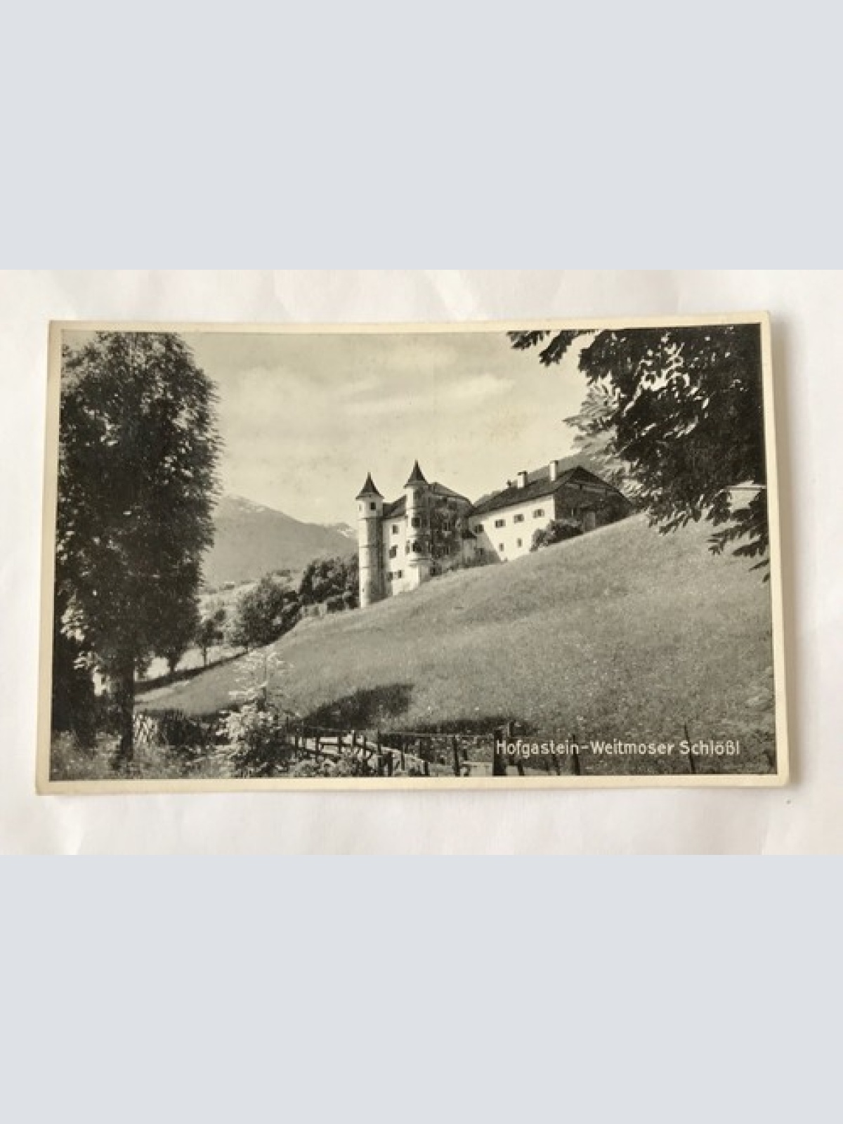 AK, Bad Gastein, Weitmoser Schlössl, Schloß, Burg, Landschaft (110250 BW)