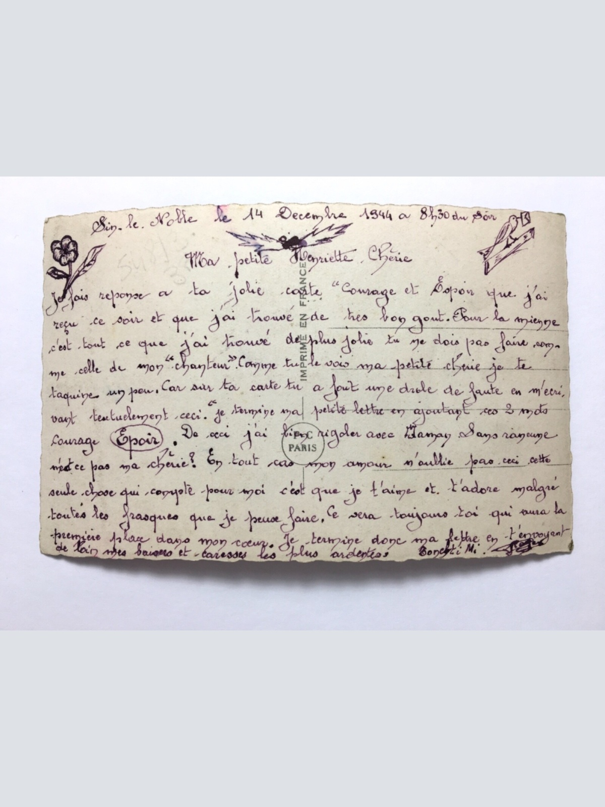 Winterlandschaft - Haus im Schnee - Passepartout - Künstlerkarte 110056 TH