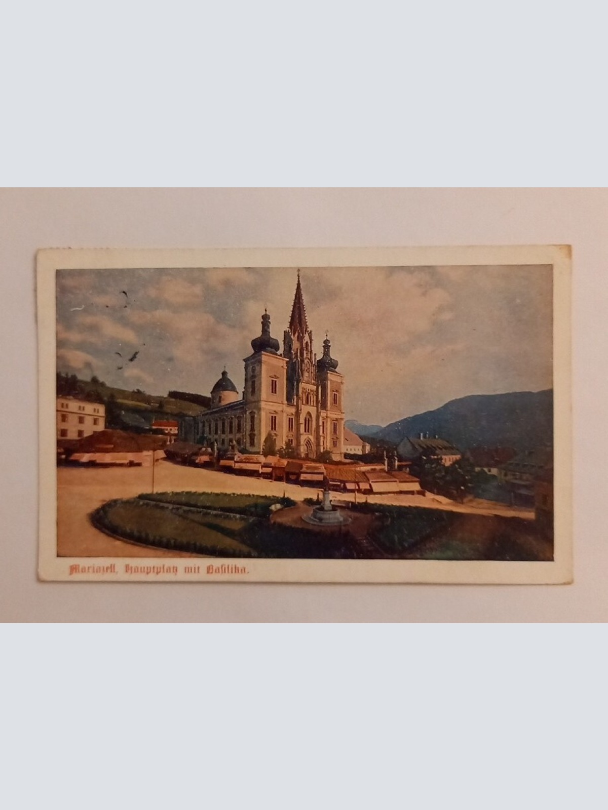 Mariazell Hauptplatz mit Basilika 600627A gr D
