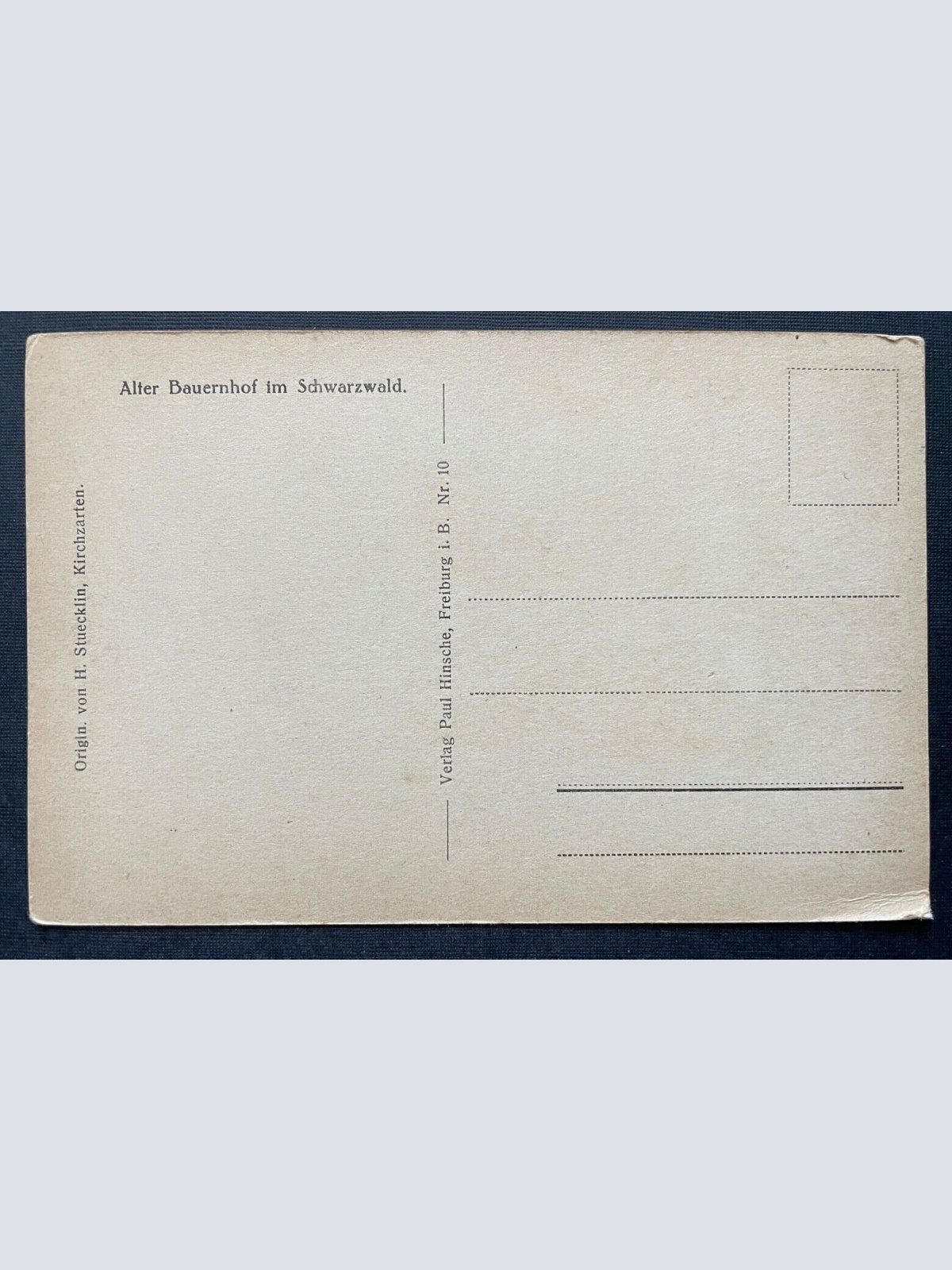 Malerei Alter Bauernhof im Schwarzwald H.Stuecklin Haus Landschaft BW 410772 TH