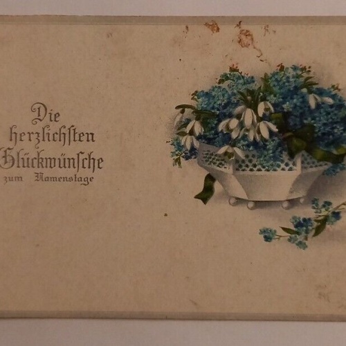 Glückwunschkarte zum Namestag 600635A gr D