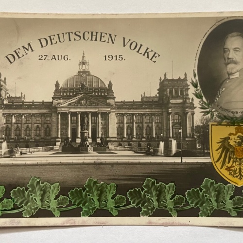 Dem Deutschen Volke 27. Aug. 1915 Reichstag Berlin Deutschland 170070 K TH