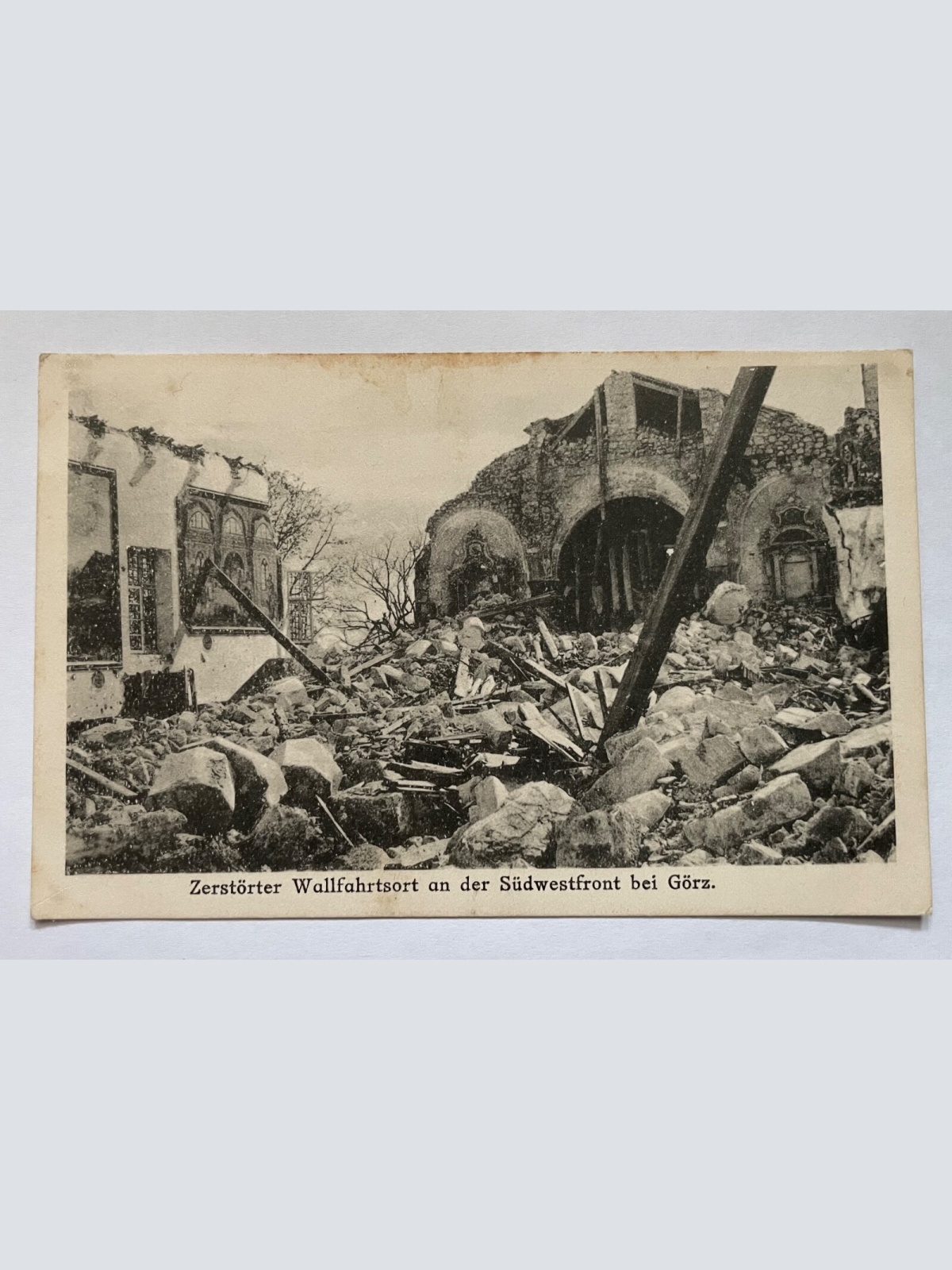 Zerstörter Wallfahrtsort Südfront Bei Görz Gorica Kirche Slowenien 270097 K TH