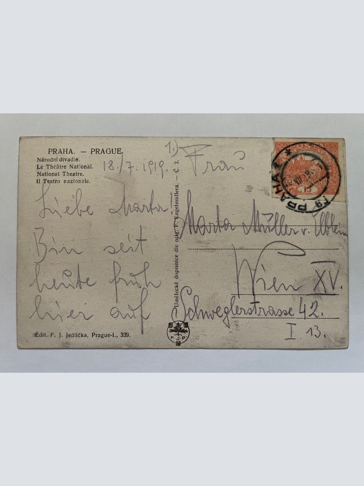 Prag Praha National Theater Gebäude Stadt Fluss Brücke Tschechien 705 K TH