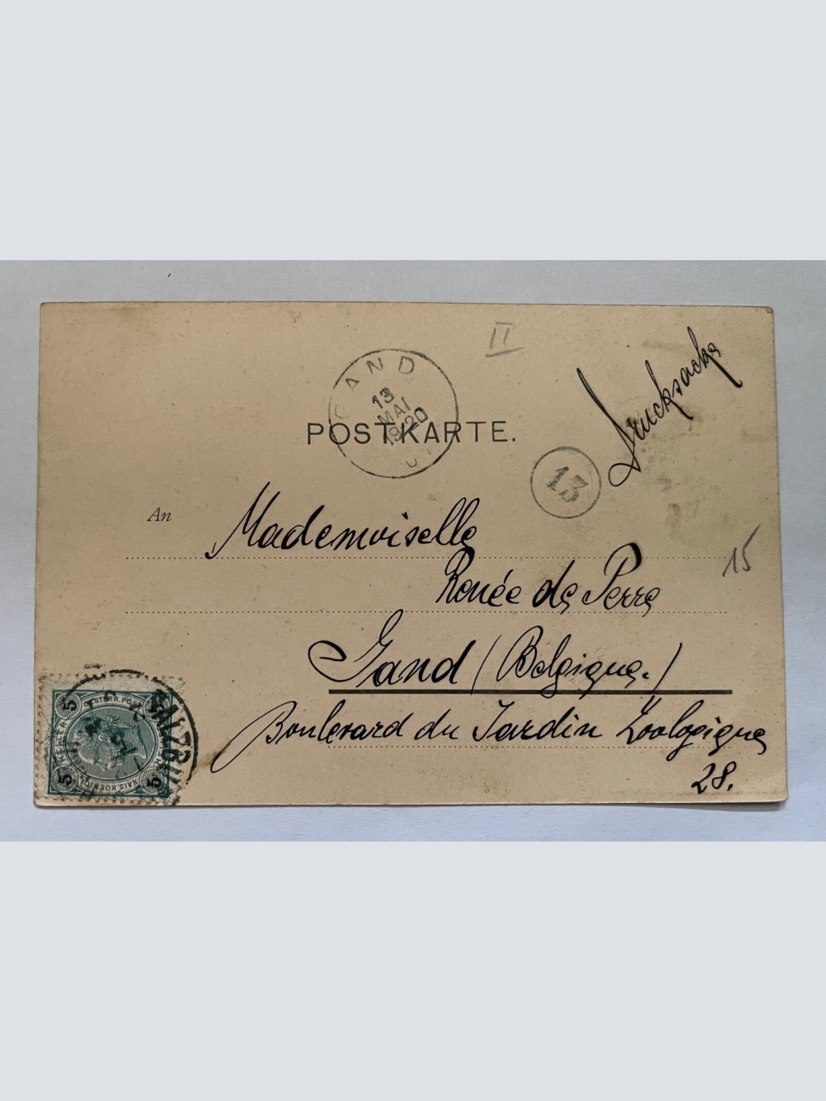 Salzburg Untersberg v. Mönchsberg Berg Ansicht Österreich 8429 K TH