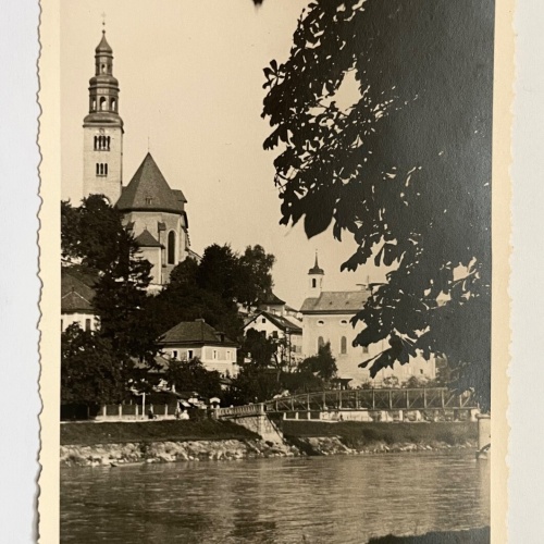 Salzburg Müllner Kirche Steg Salzach Fluss Stadt Österreich 8439 K TH