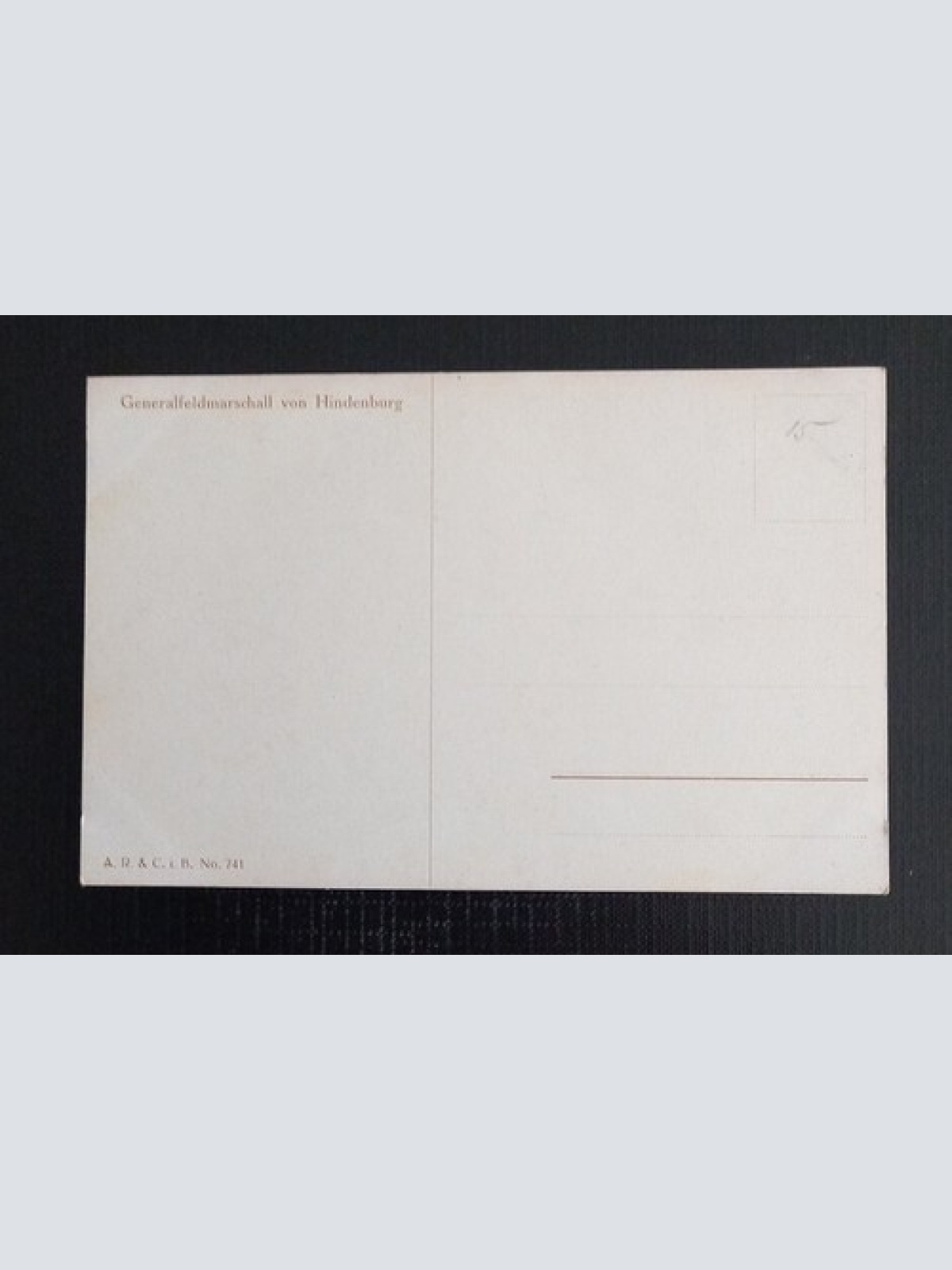 Generalfeldmarschall V.Hindenburg Ga