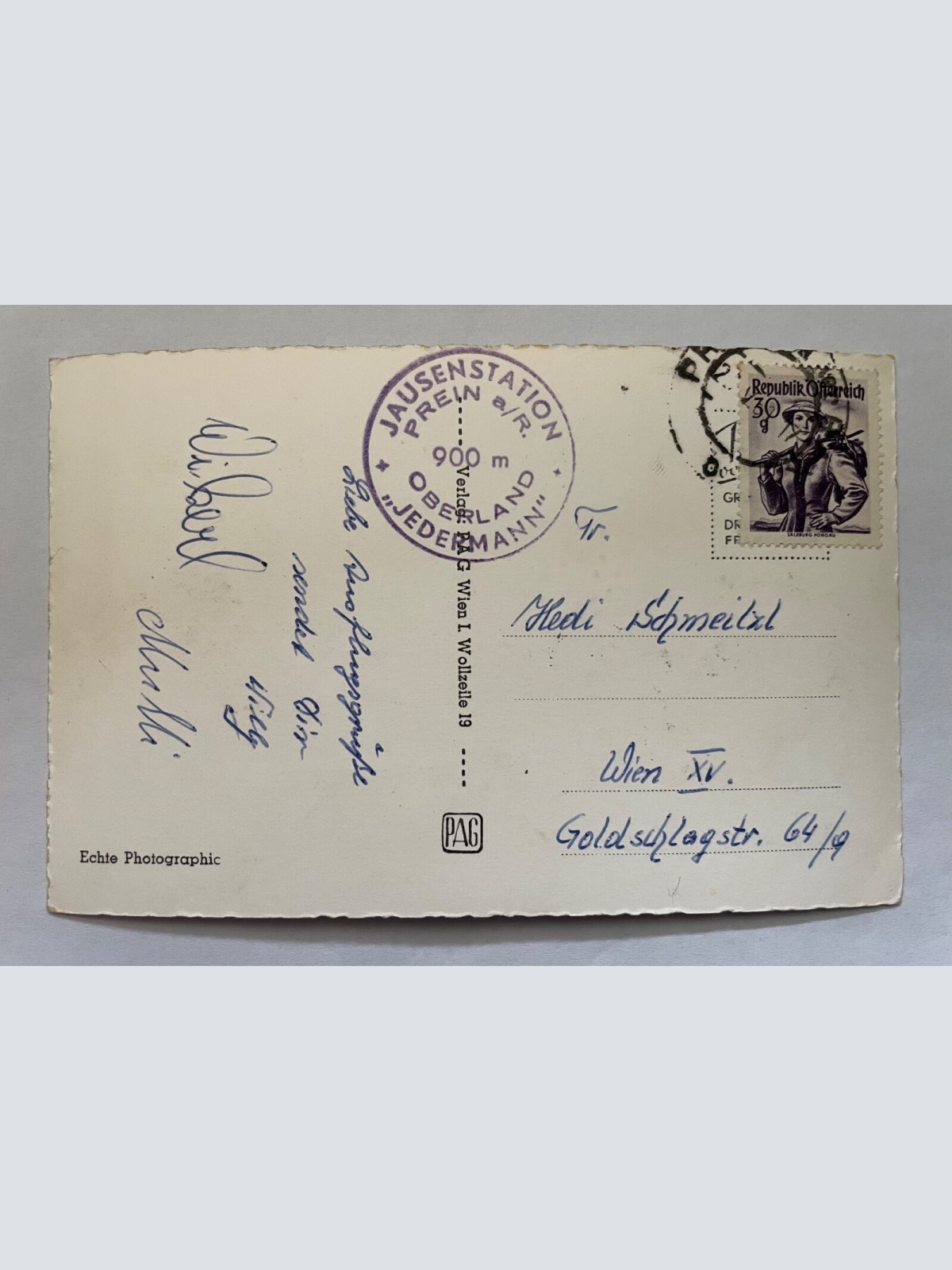 Jausenstation Jedermann 900m Schneeberg Berg Hütte Niederösterreich 8412 K TH