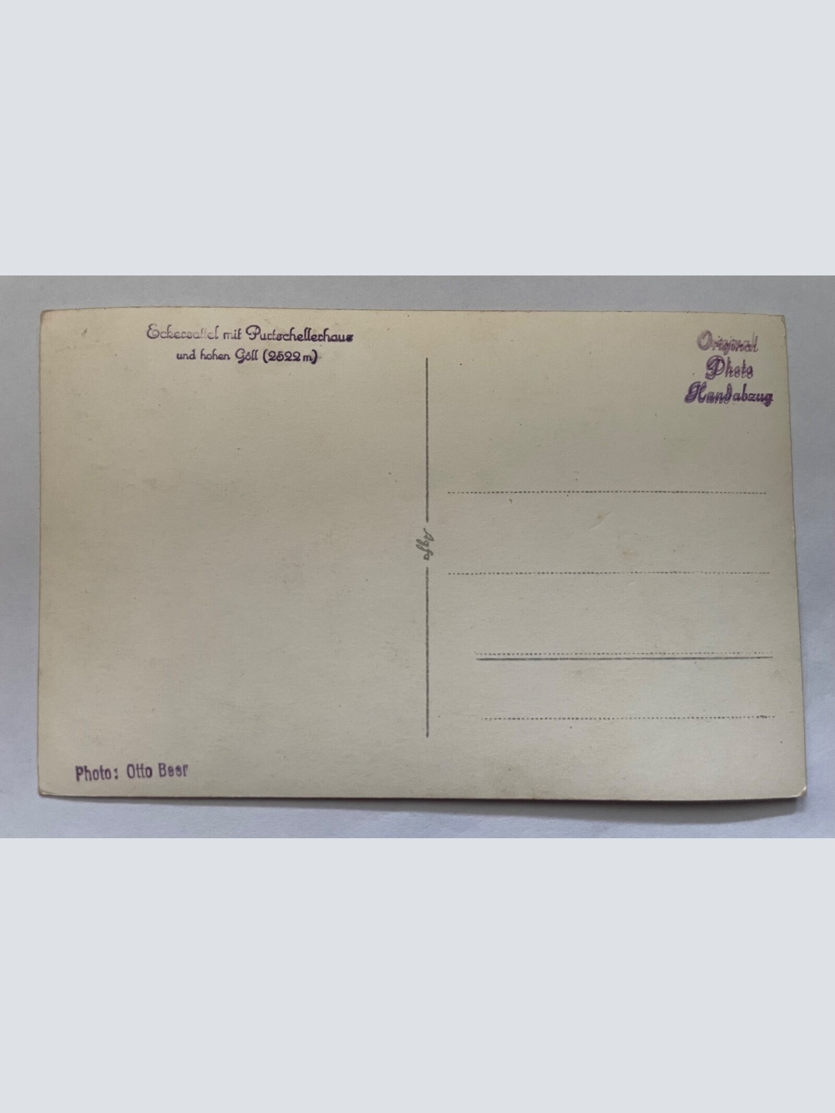 Eckersattel Mit Purtschellerhaus & Hohen Göll 2522m Berg Salzburg Ö D 8432 K TH