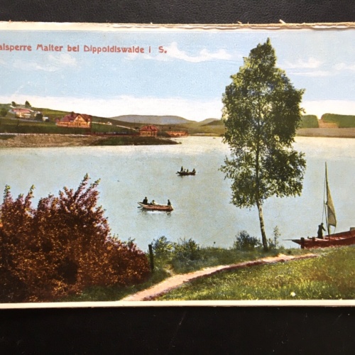 Talsperre Malter bei Dippoldlswalde - Segelboot Ruderboote 140430 TH