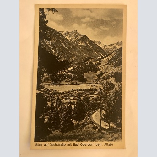 AK, Bayern, Jochstrasse, Bad Oberdorf, Allgäu (110216 BW)