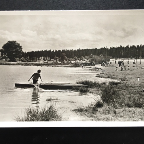 Ehrenfriedersdorf - Erzgebirge - Stauweiher Großer Teich - Ruderboot 140438 TH