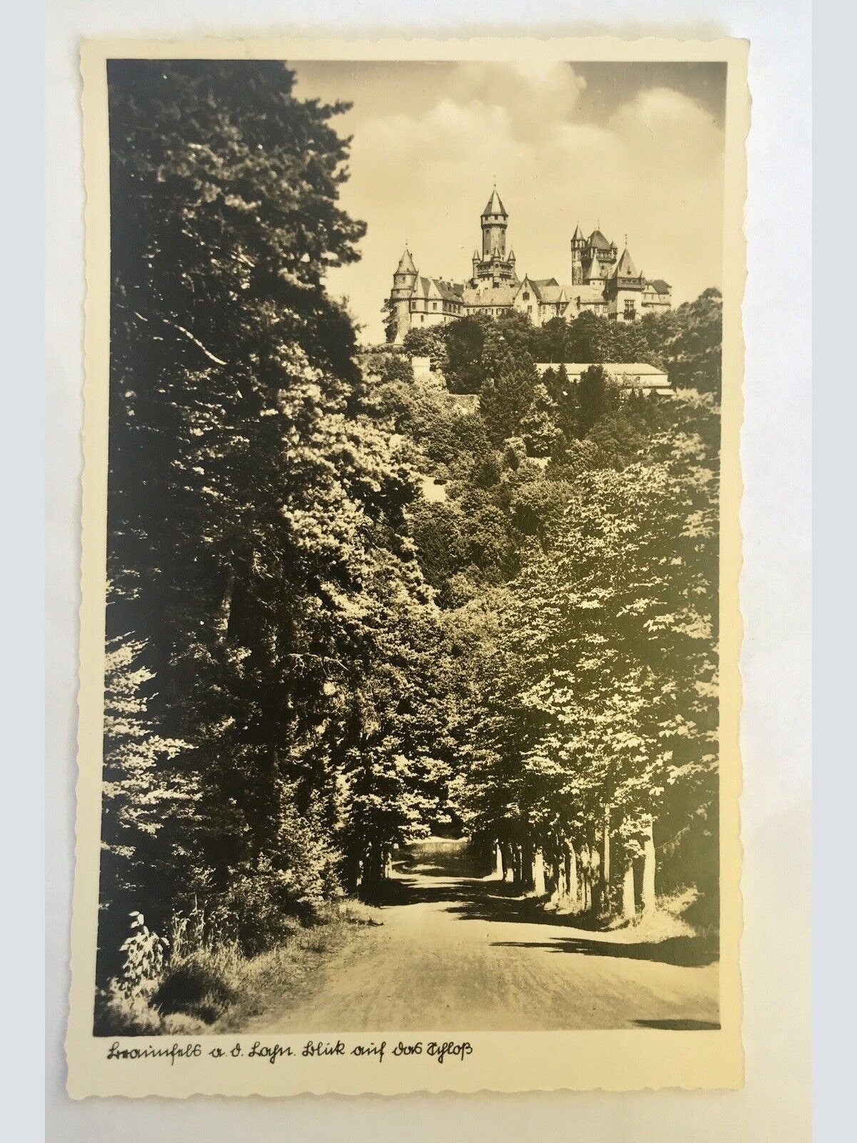 Ak, Ringelshäuser, Schloß, Braunfels, Lahn, Hessen (110228 BW)