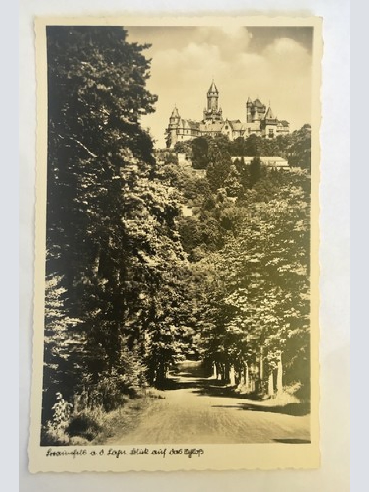 Ak, Ringelshäuser, Schloß, Braunfels, Lahn, Hessen (110228 BW)