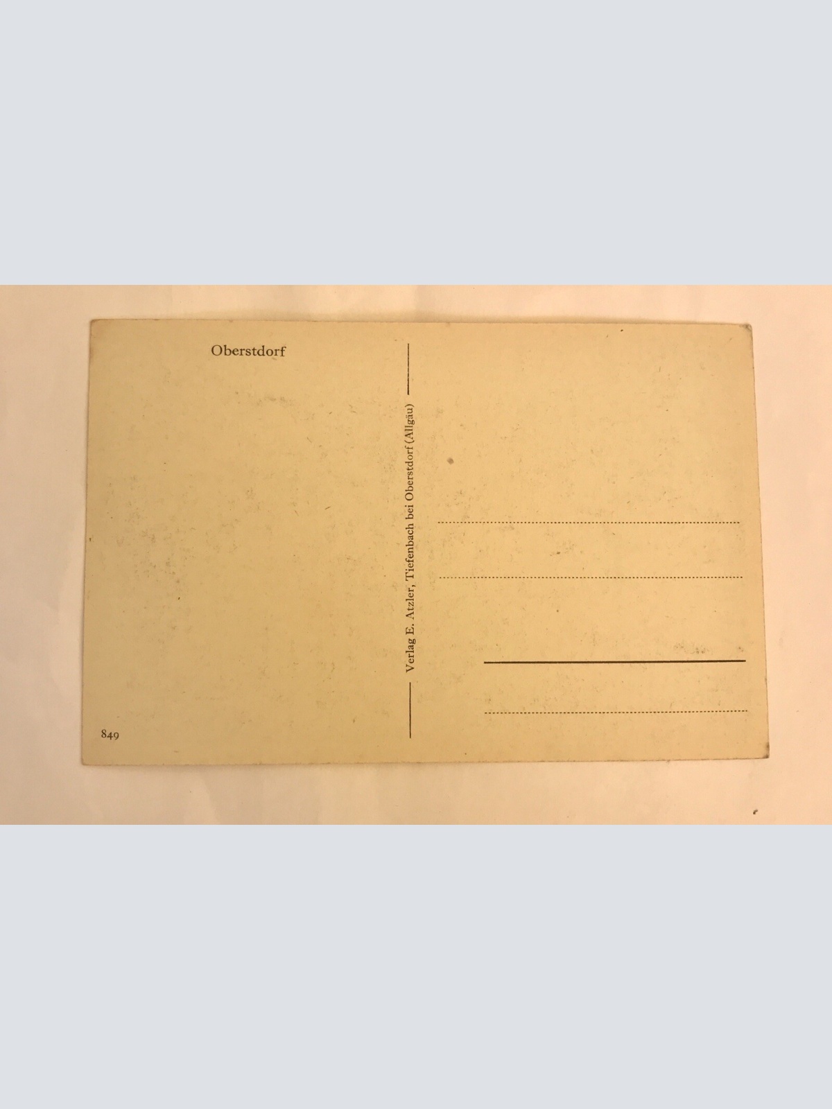 Ak, Oberstdorf, Allgäu, Tiefenbach, Bayern (110224 BW)