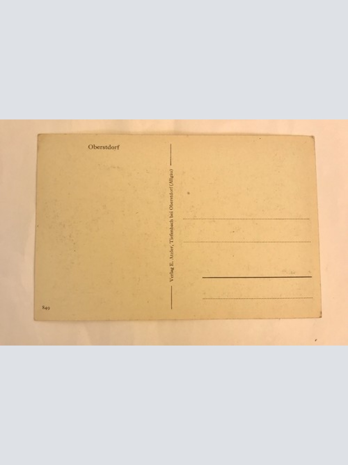 Ak, Oberstdorf, Allgäu, Tiefenbach, Bayern (110224 BW)