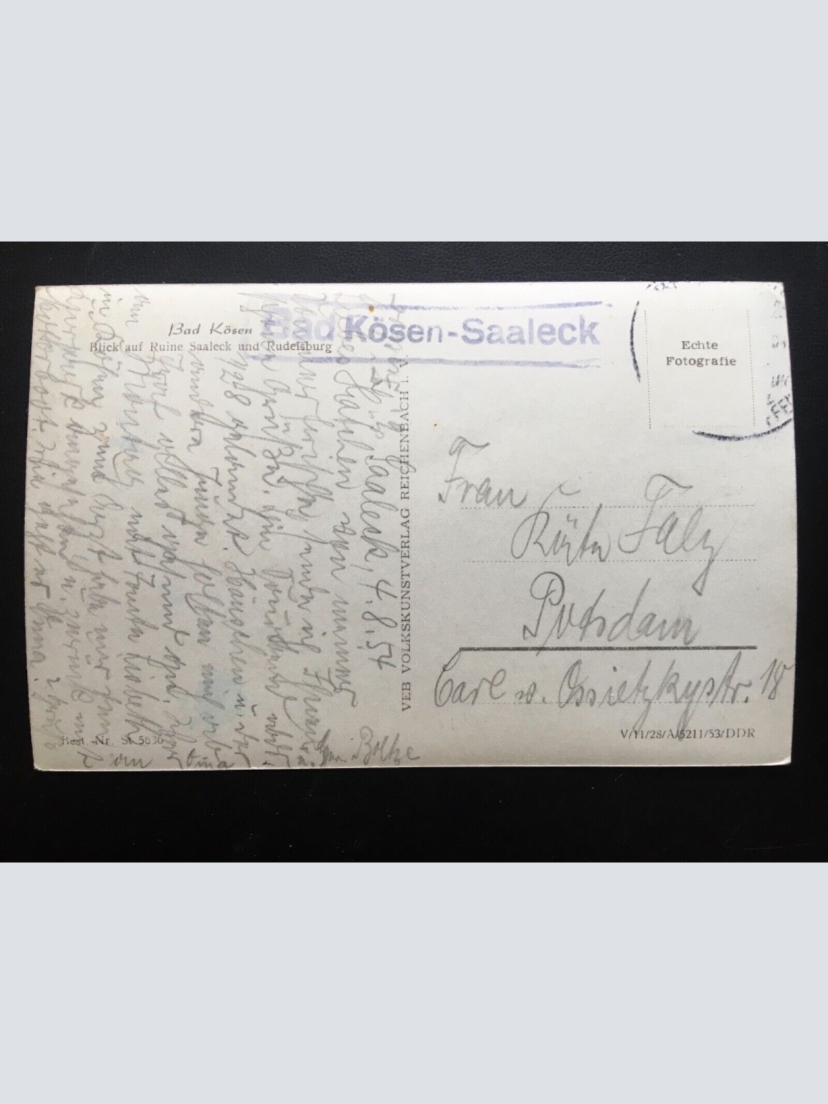 Bad Kösen - Blick auf Ruine Saaleck & Rudelsburg - Naumburg 140440 TH