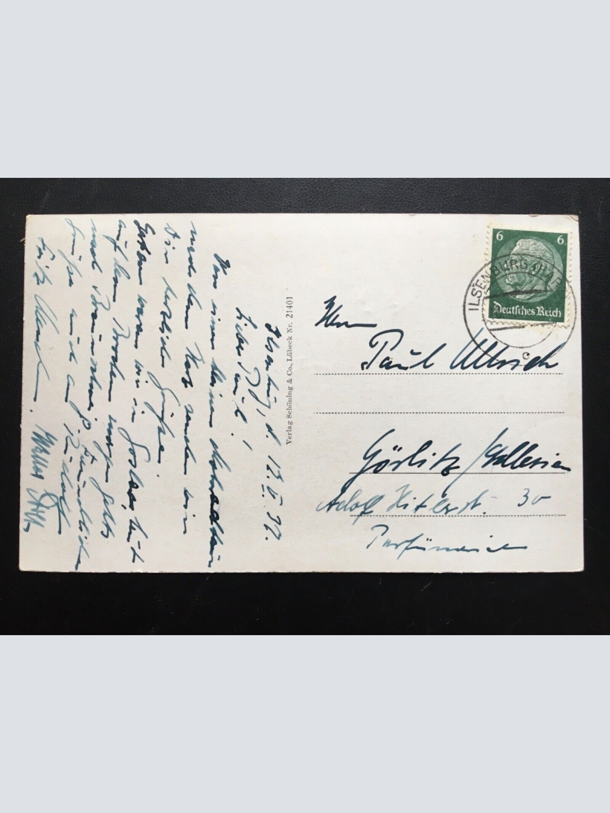 Blick auf Ilsenburg - Harz - Mann sitzt auf Bank 140441 TH