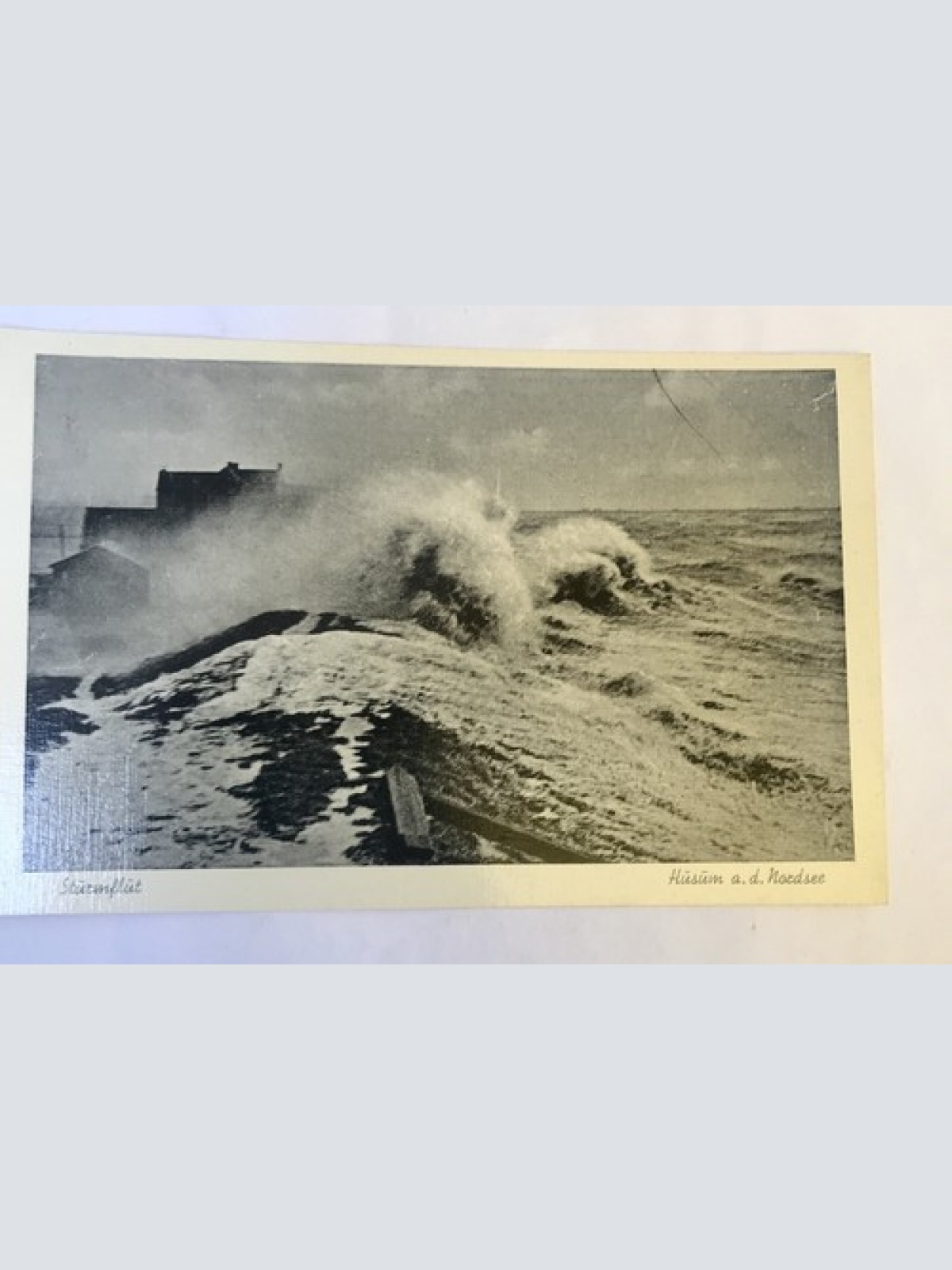 AK, Sturmflut, Husum, Nordsee, Schleswig Holstein (110237 BW)