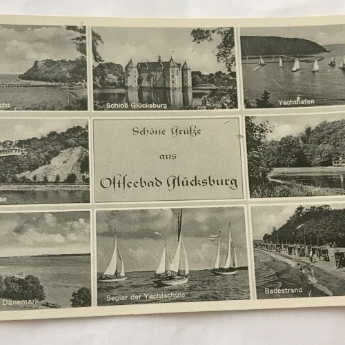 Grußkarte, Schleswig Holstein Glücksburg (110302 BW)