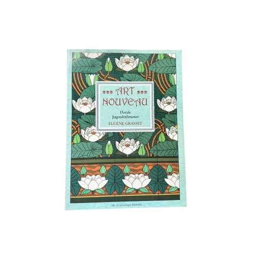 4799 Eugène Grasset ART NOUVEAU. FLORALE JUGENDSTILMUSTER. MIT 40 FARBIGEN BILD