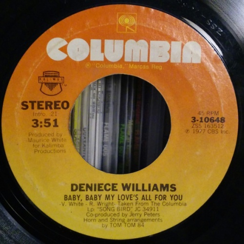 Deniece Williams - Baby, Baby My Love's All For You / Be Good To Me (7")