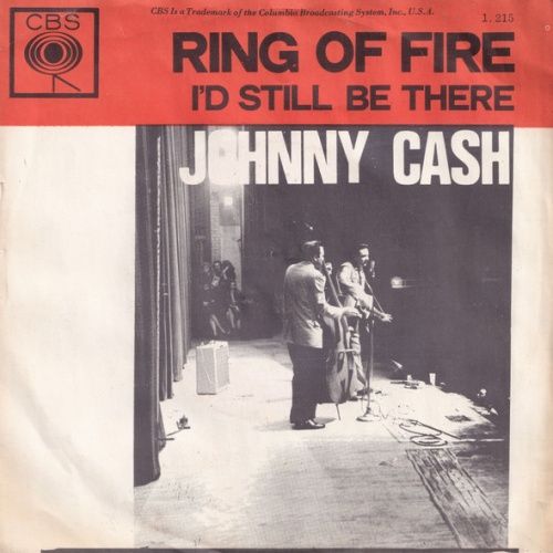 Johnny Cash - Ring Of Fire (7", Single)