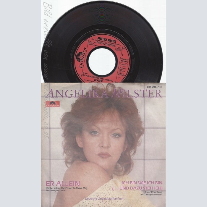 7" ANGELIKA MILSTER-- ER ALLEIN