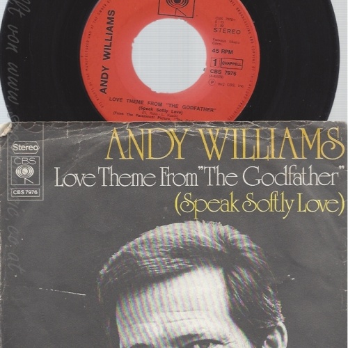 7" ANDY WILLIAMS-- LOVE THEME