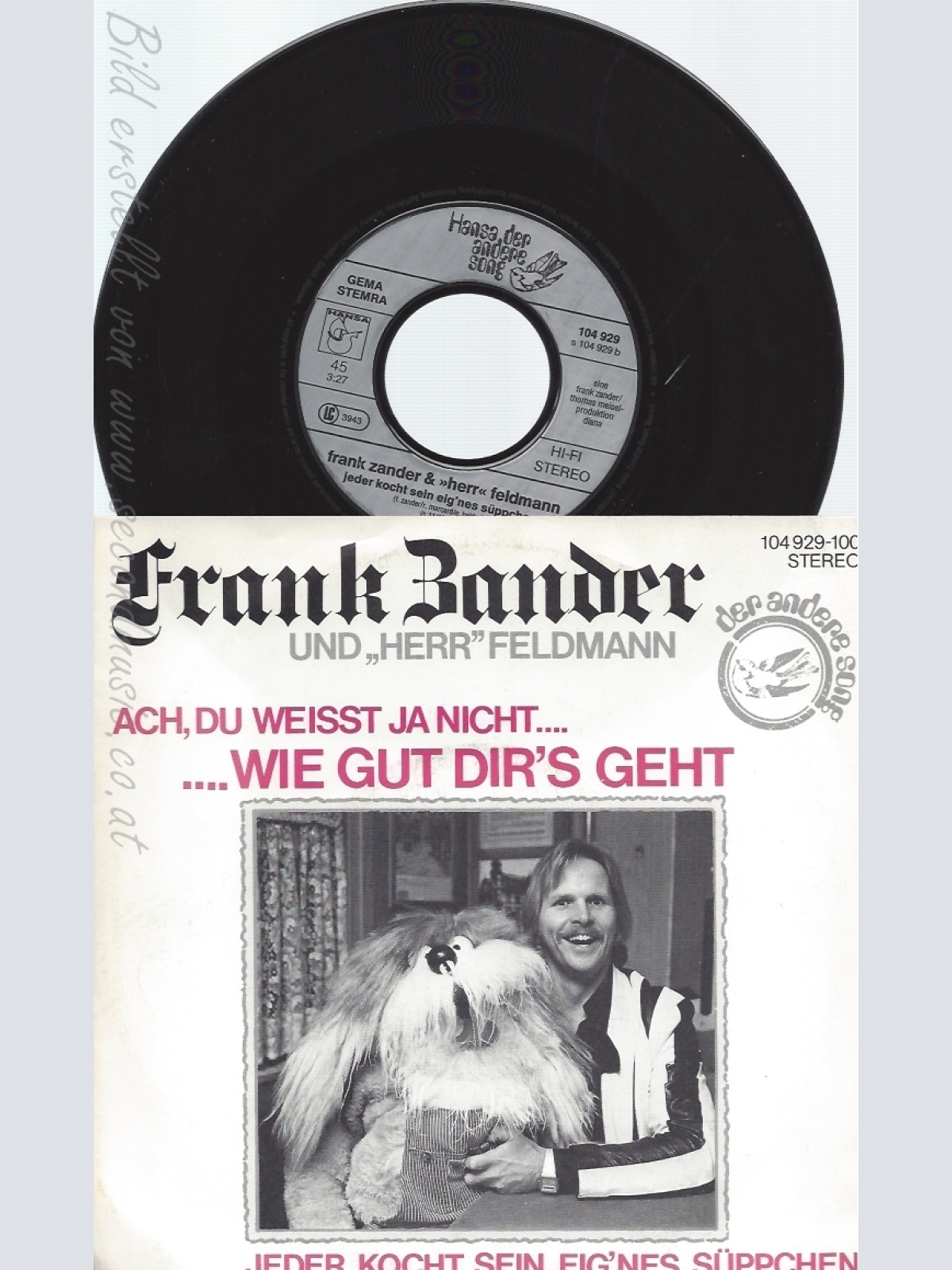 7" FRANK ZANDER-- ACH DU WEISST JA NICHT