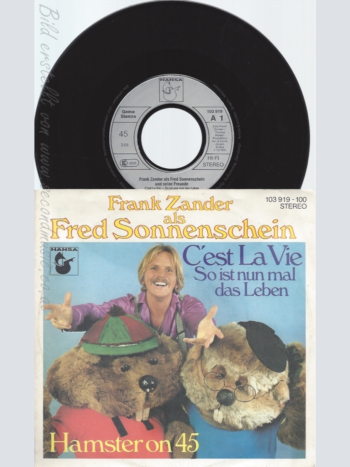 7" FRED SONNENSCHEIN -- CEST LA VIE