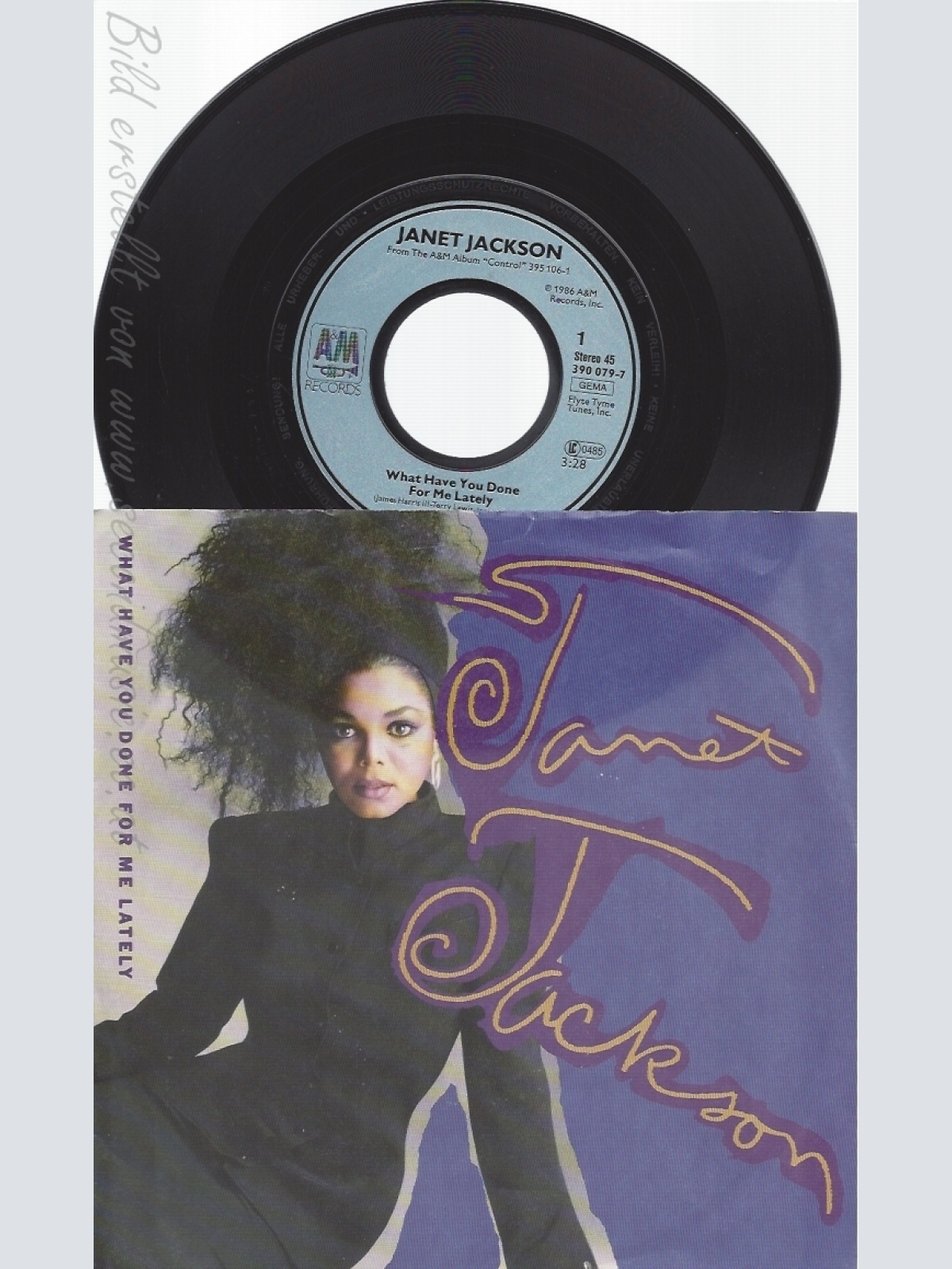 7" JANET JACKSON-- WHAT HAVE YOU DONE FOR ME LATELY