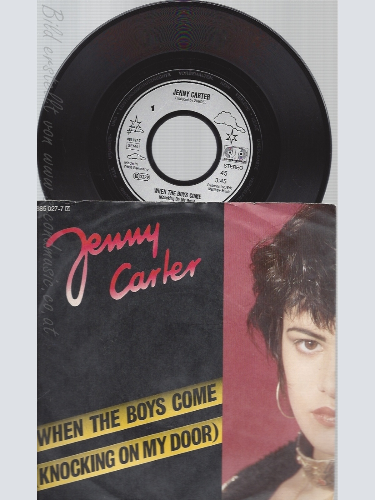 7" JENNY CARTER-- WHEN THE BOYS COME