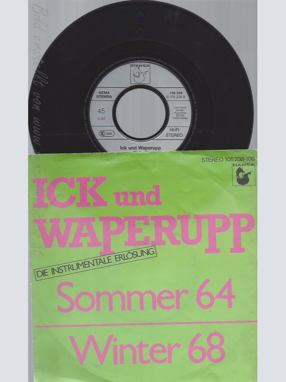 7" ICK UND WAPERUPP-- SOMMER 64