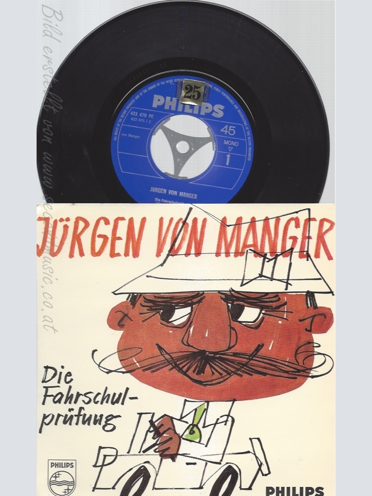 7" JÜRGEN VON MANGER-- DIE FAHRSCHULPRÜFUNG