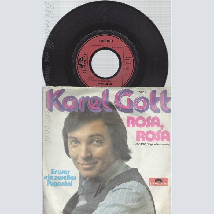 7" KAREL GOTT -- ROSA ROSA