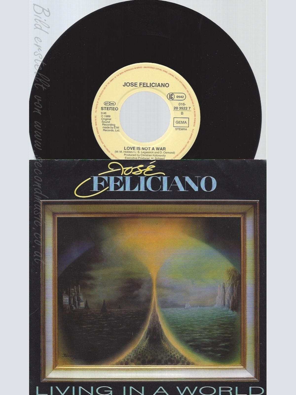 7" JOSE FELICIANO-- LIVING IN A WORLD