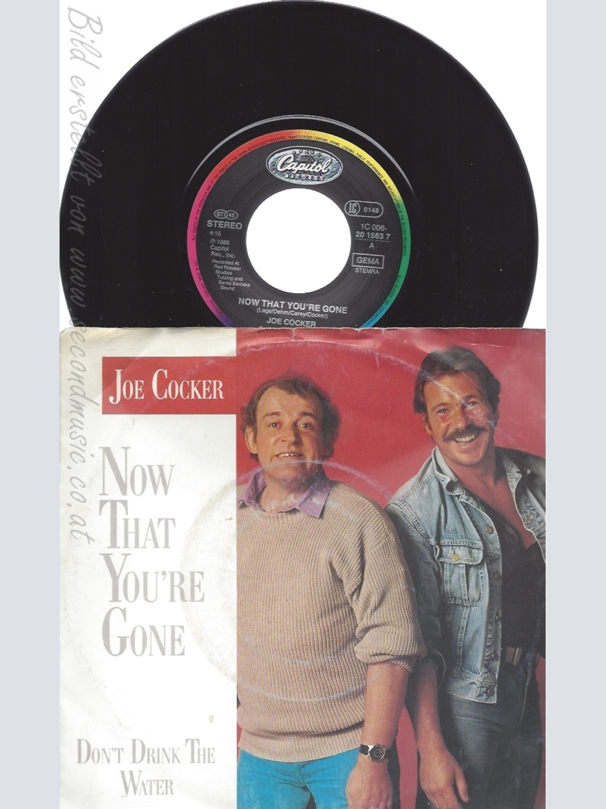 7" JOE COCKER-- NOW THAT YOURE GONE