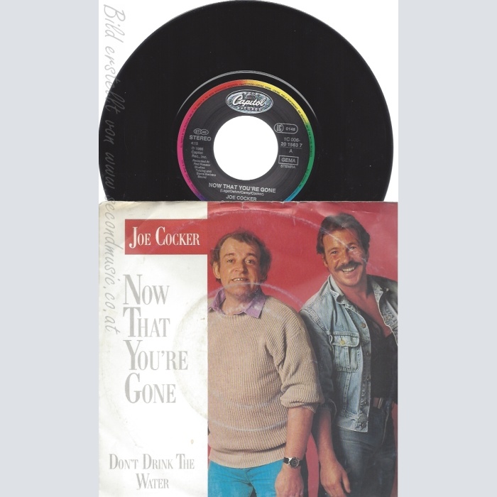7" JOE COCKER-- NOW THAT YOURE GONE