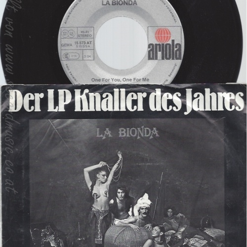 7" LA BIONDA-- ONE FOR YOU