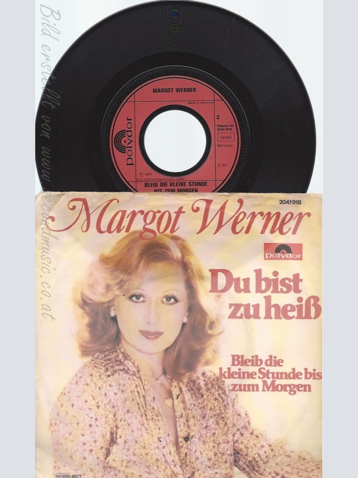 7" MARGOT WERNER -- DU BIST ZU HEISS