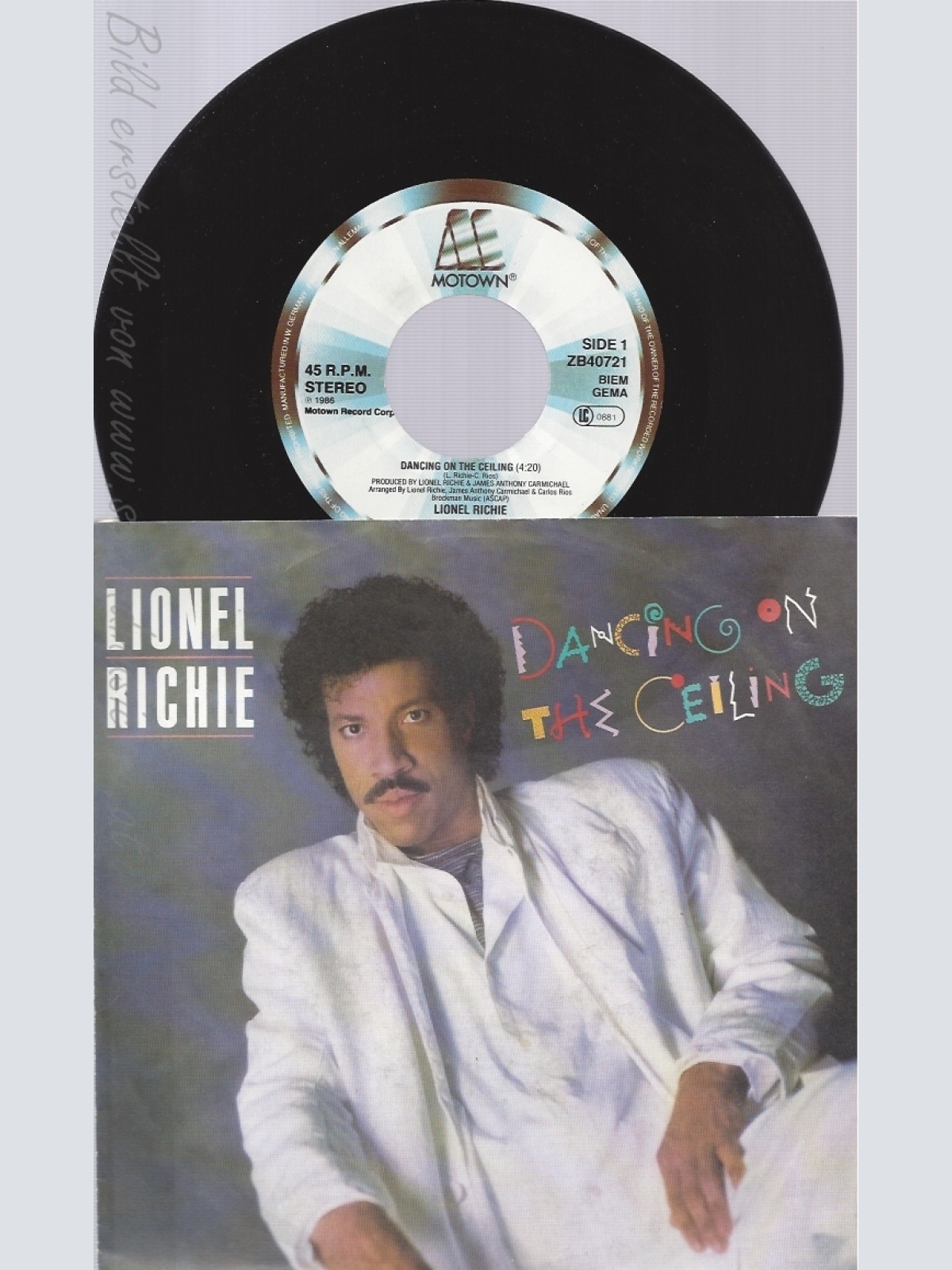 7" LIONEL RICHIE -- DANCING ON THE CEILING