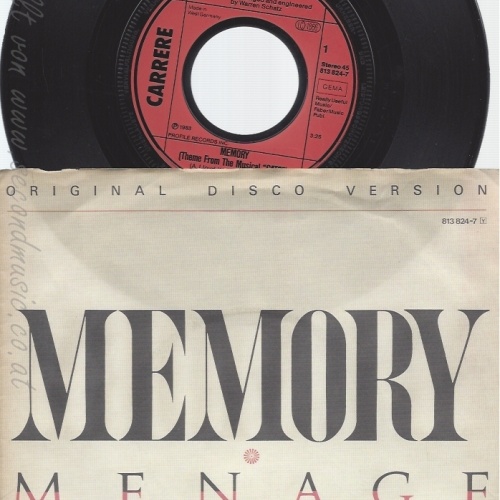 7" MENAGE-- MEMORY