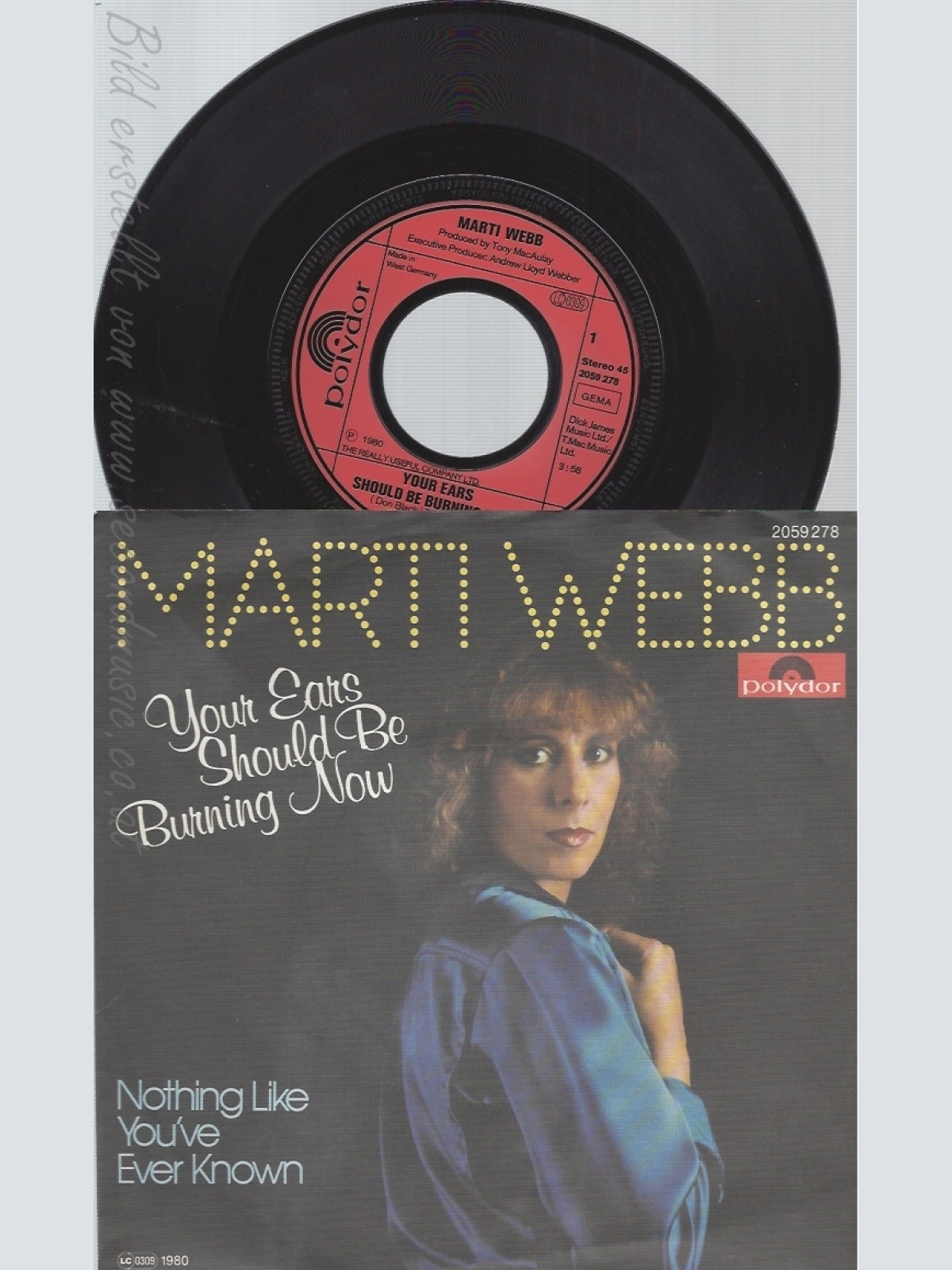 7" MARTI WEBB-- YOUR EARS SHOULD BE BURNING NOW